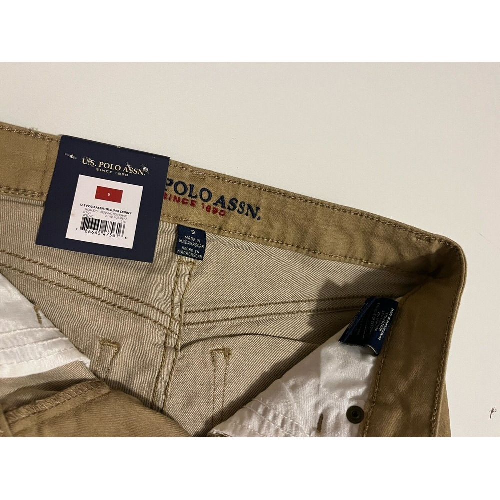 U.S. POLO ASSN. Womans KHAKI Super Skinny Jeans Size 9 NWT - Picture 4 of 8